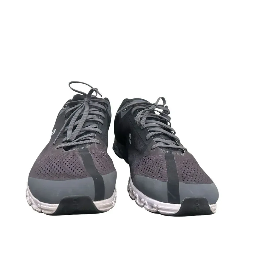 On Cloudflow 3.0 Shoes Mens 14 Gray Black Athletic Running Workout Sneakers - Picture 3 of 11